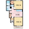 ブリアンベル 2DKの間取り