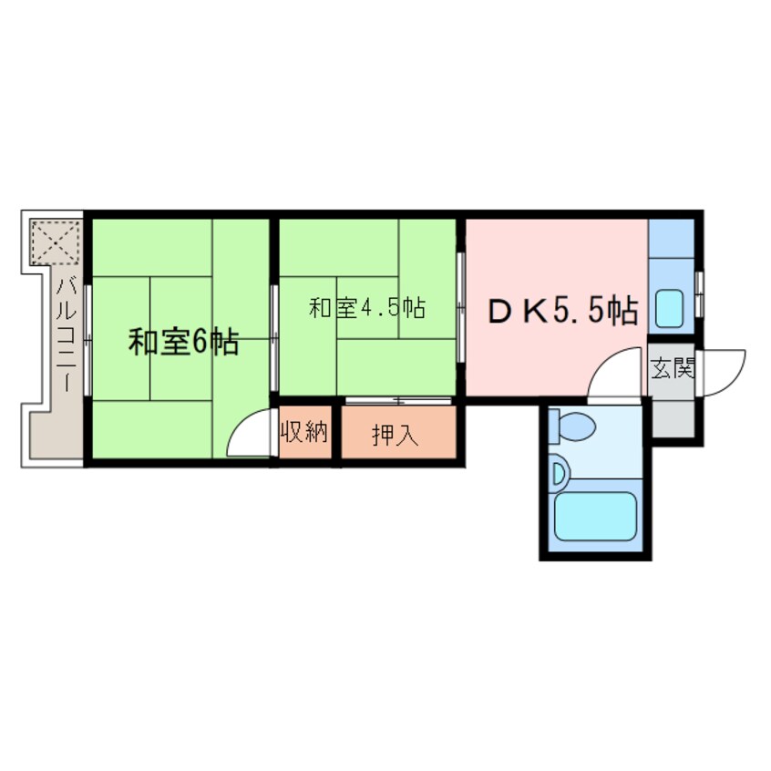 間取図 広栄マンションⅥ