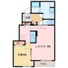 Heart未来政枝 1LDKの間取り