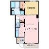 ラ・ポム 1LDKの間取り