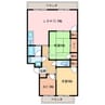 エクシア西条大町 2LDK+Sの間取り