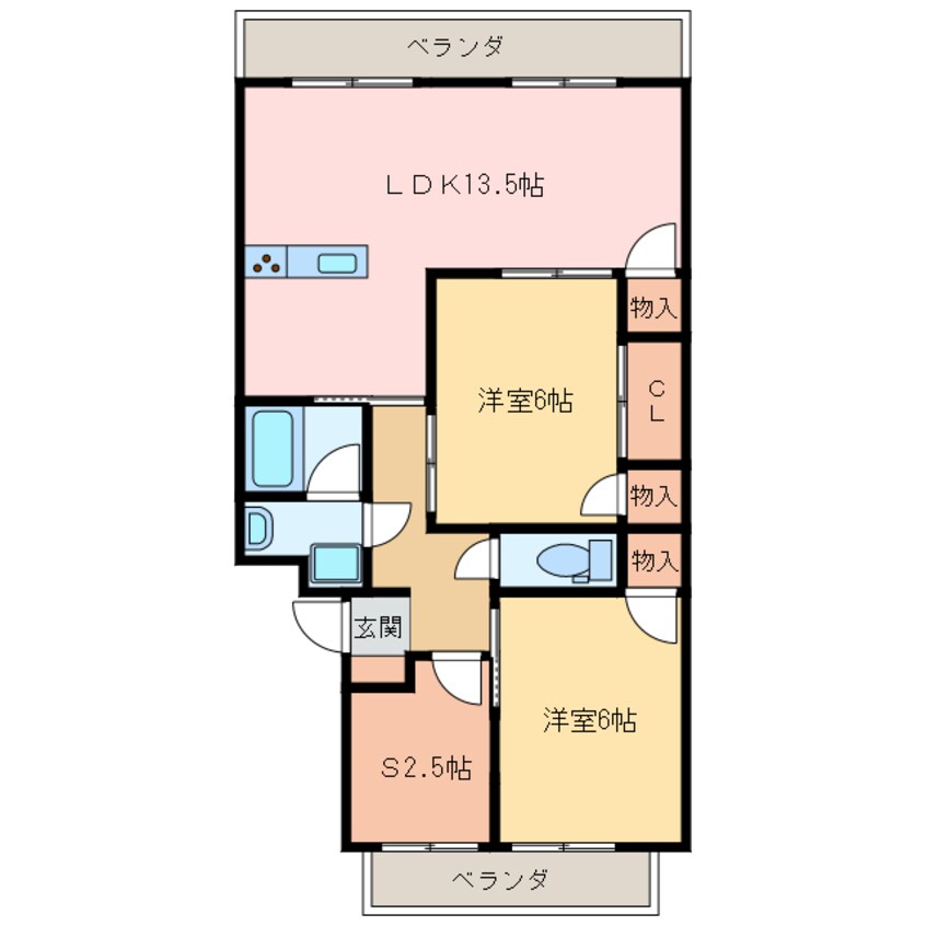 間取図 エクシア西条大町