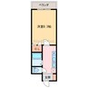 エスポワール古川 1Kの間取り