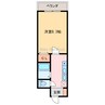 エスポワール古川 1Kの間取り