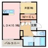 シャーメゾンnonoka 1LDKの間取り