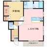 ガーデンハイツKIICHI　1 1LDKの間取り