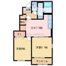 アニモ・ハウスＡ・Ｂ 2DKの間取り