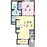 シュウプリング　Ⅱ 1LDKの間取り