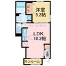 コロレ星原Ⅱ 1LDKの間取り