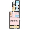 クラール泉池Ｂ 1Rの間取り