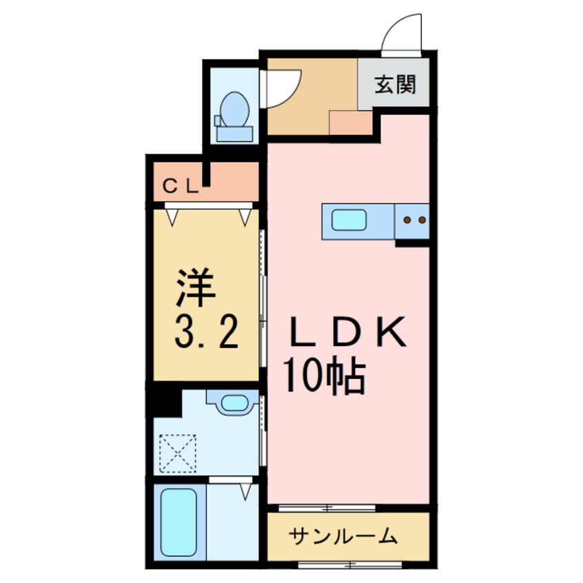 間取図 サンリット・エンゼルＡ