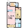 サンリット・エンゼルＡ 1LDKの間取り
