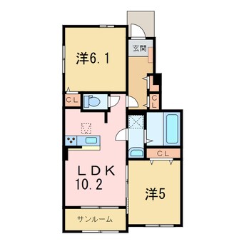 間取図 サンリット・エンゼルＣ