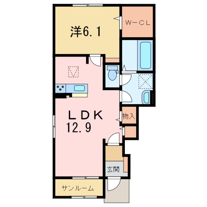 間取図 ベル　オーヴⅧ　Ａ