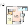 セゾン 1LDKの間取り