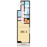 ル・ボヌール新居浜 1Kの間取り