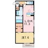 レーヴリッチ 1LDKの間取り