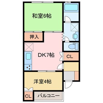 間取図 プランドール沢津