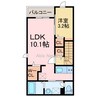 グランヒル 1LDKの間取り
