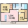 ベルグレイヴィア新居浜駅前 2LDKの間取り