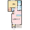 コンフォルト・パーチェ 1LDKの間取り