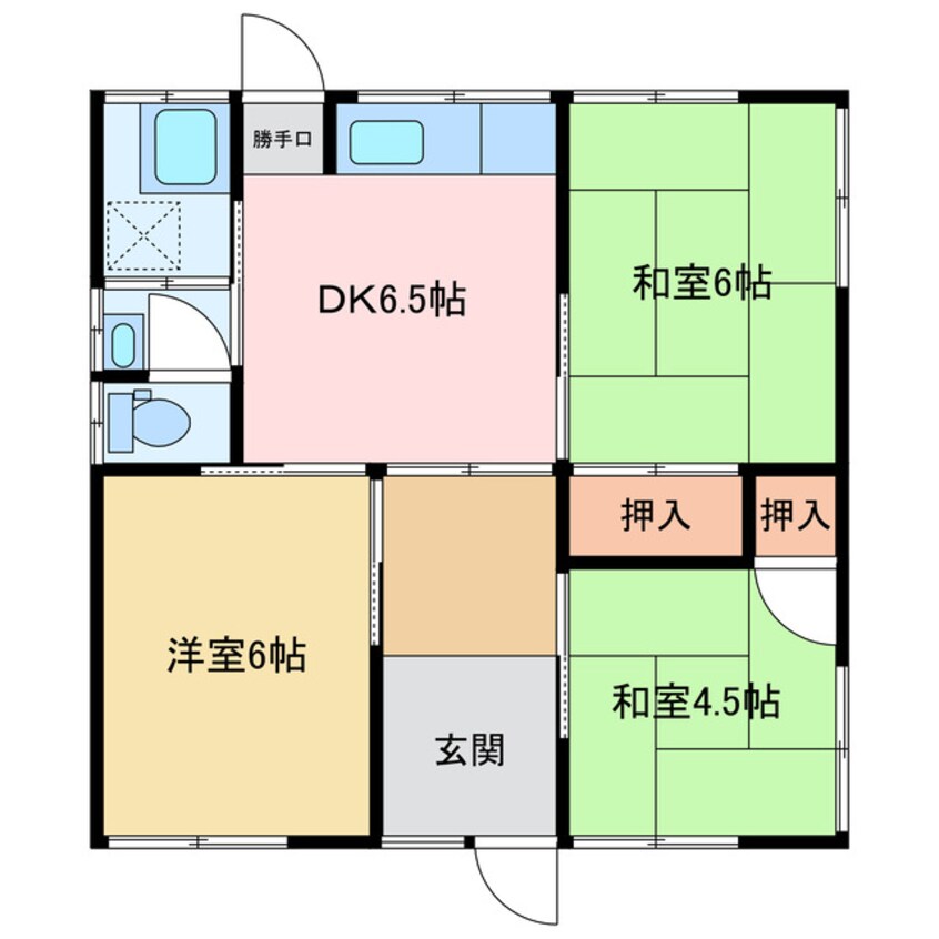 間取図 本郷3丁目5-49貸家