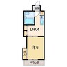 ダイアパレス新居浜 1DKの間取り