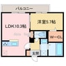 グラン・リオン 1LDKの間取り