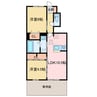 スバル 2LDKの間取り