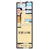 クリスタルコートJ2 1Rの間取り