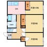 アーバンコート庄内Ⅰ 3DKの間取り