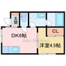 みなとまちハウス 1DKの間取り