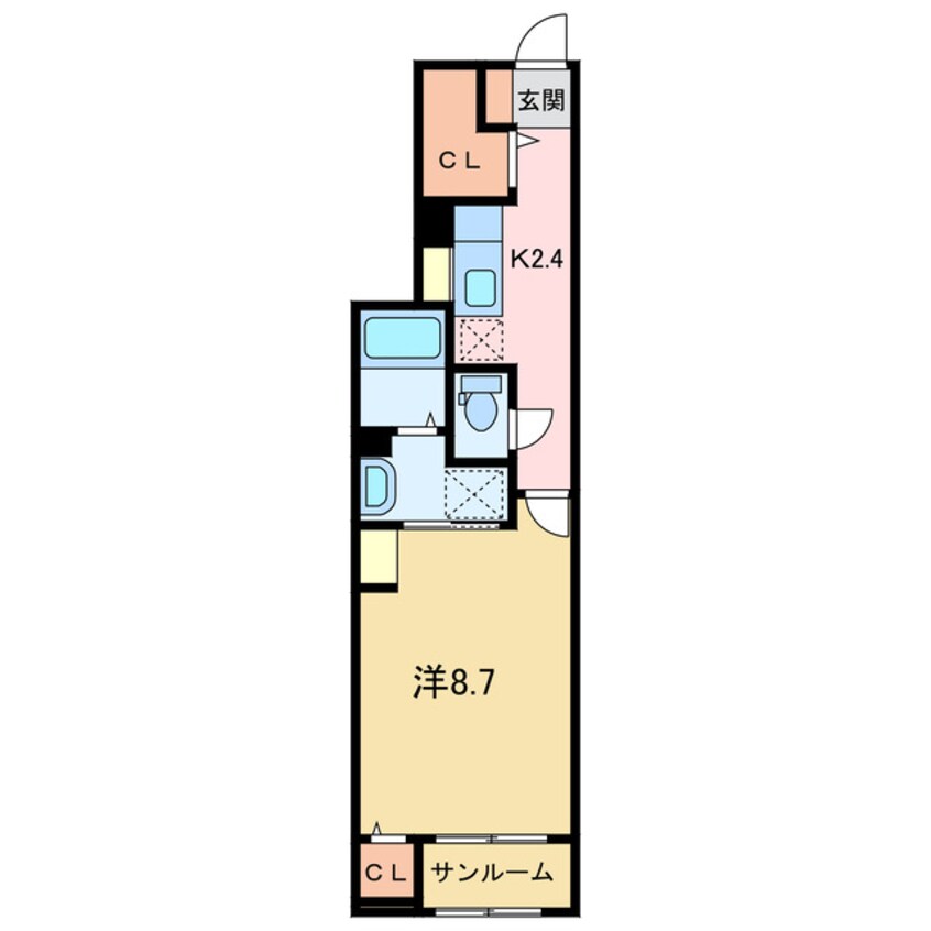 間取図 クラール松原町C