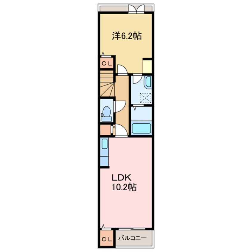 間取図 クラール松原町C