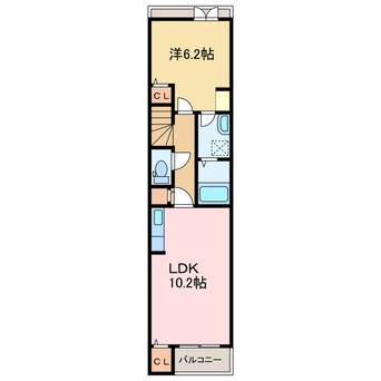 間取図 クラール松原町C