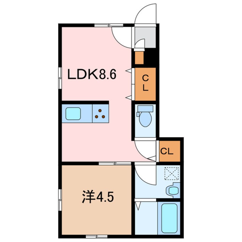 間取図 EARL’SCOURT下泉