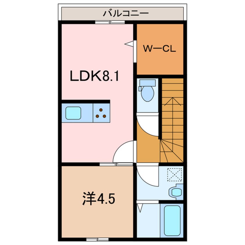 間取図 EARL’SCOURT下泉