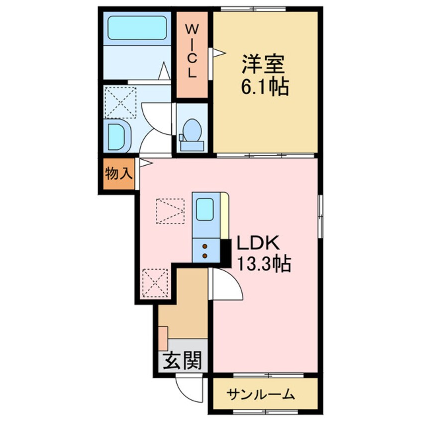 間取図 カルムⅡ