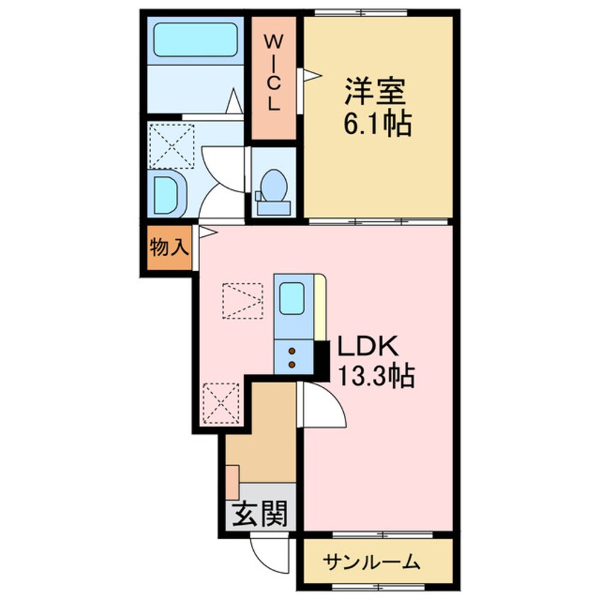 間取図 カルムⅡ