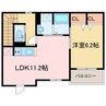 東雲町２丁目アパート 1LDKの間取り