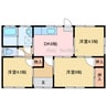 中村1丁目8-3貸家 3DKの間取り