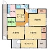 東雲町3丁目1-18貸家 3DKの間取り