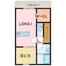Luna　Bianca Takagi　A 1LDKの間取り
