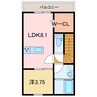 Luna　Bianca Takagi　A 1LDKの間取り