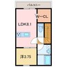 Luna　Bianca Takagi　A 1LDKの間取り