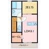 Luna　Bianca Takagi　C 1LDKの間取り