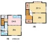 岸の上2丁目2貸家 3DKの間取り