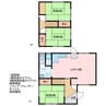 予讃線・内子線/新居浜駅 徒歩15分 1-2階 築55年 3LDKの間取り