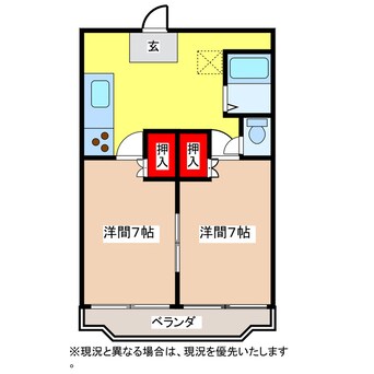 間取図 プリヴィラ壹番館