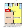 メゾン第一 1LDKの間取り